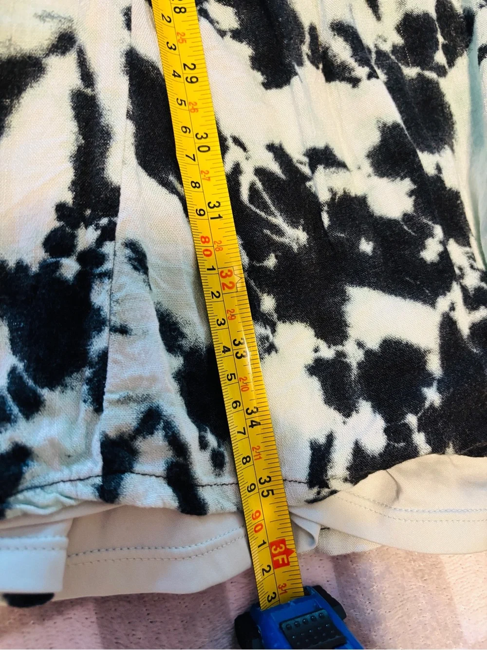 Torrid Black and Green Tie-Dye Boho Sundress with Buttons - Picture 6 of 7